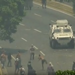Video Shows Protesters Attacked Venezuela Nat'l Guard Vehicle 15 Times, Taunted Driver Before Ramming Incident