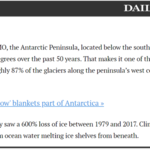 Antarctica Warms 37 Degrees, Loses 600% Of Its Ice | Real Climate Science